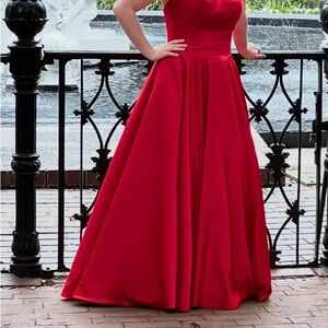 Jovani Striking Red Prom Dress